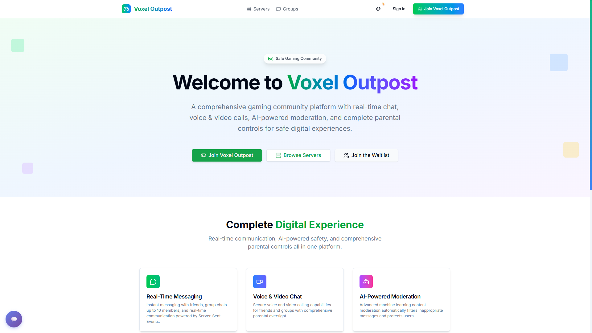 Voxel Outpost website